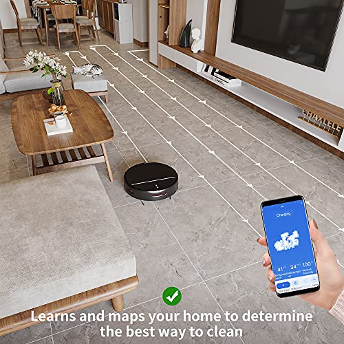 Freihafen M8 Saugroboter mit Wischfunktion, Staubsauger Roboter App & Alexa Steuerung, 2-in-1 Wischen oder Staubsaugen… - Image 6