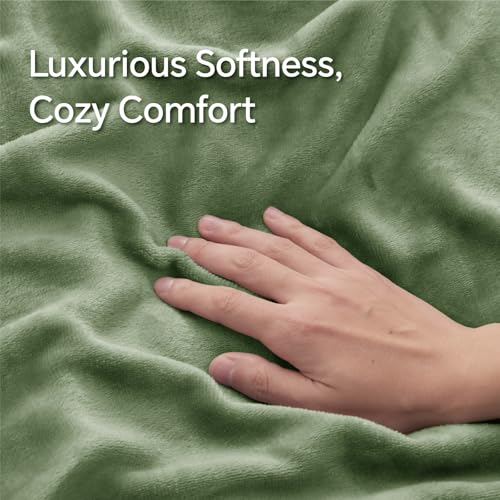 Image of BEDELITE Velvet Pillow Covers with Zipper, Sage Green, 26x26 Inches, 2 Pack