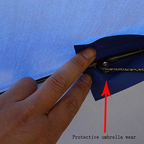 Sombrilla para terraza exterior de 2,4m con protección UV ajustable CLSDRZC 5