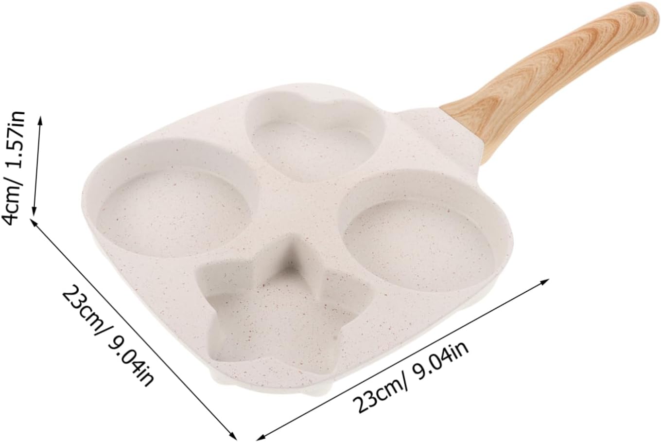 Nonstick Frying Pan Compact Cup Design for for Quick Breakfasts Even Heat Distribution Comfortable Scald Handle for and Burgers