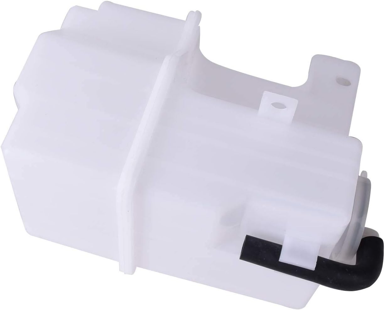 Coolant Overflow Reservoir Bottle with Cap, Radiator Coolant Tank for Engine Cooling System, Heat-Resistant Plastic, Replacement Part