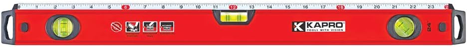 KAPRO770-42-24 Exodus Professional Box Level with 45° Vial & Ruler, 24-Inch Length