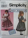 Simplicity Daisy Kingdom Pattern 8663 - Child's Calf-Length Dress Size BB (5-6X)
