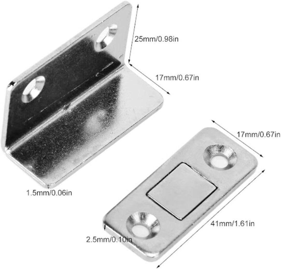 Magnetic Cabinet Door Catch – Stainless Steel Stopper for Cabinets & Drawers