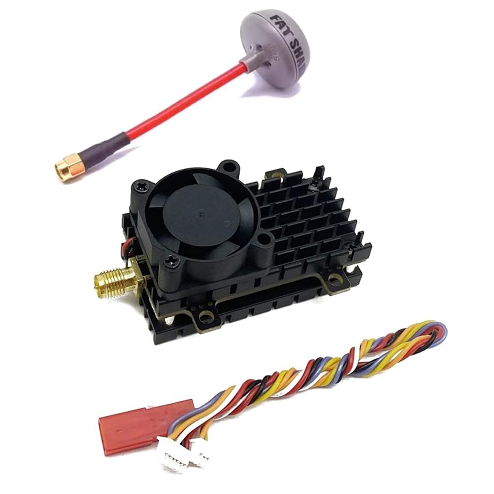 Émetteur Vidéo sans Long Range 5,8 GHz 2W FPV VTX 2000 MW 48CH pour Drones à Voilure Fixe, Portée de Plus de 20 Km