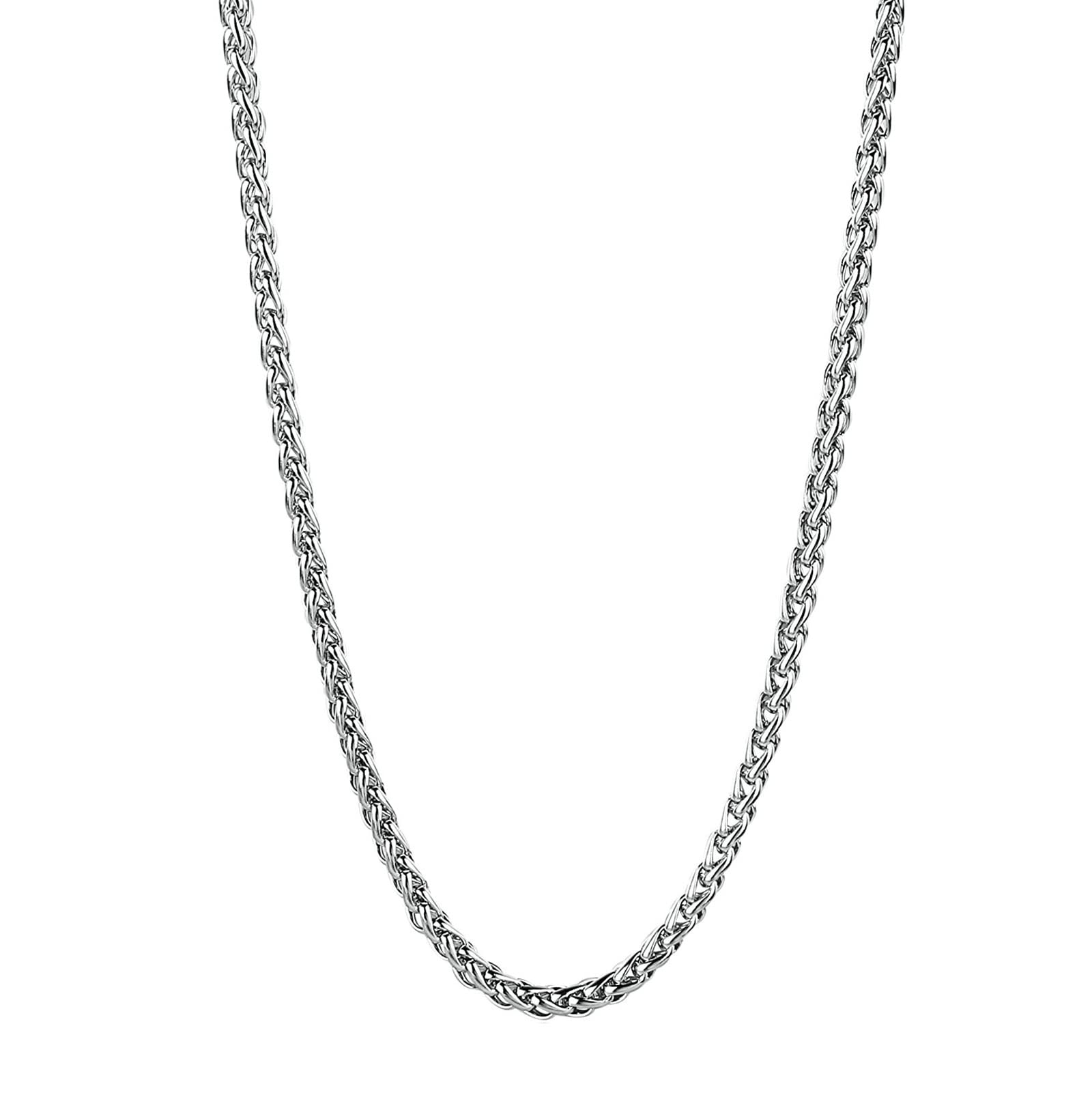 Collar de acero inoxidable de 4 mm para lucir con looks diarios 7