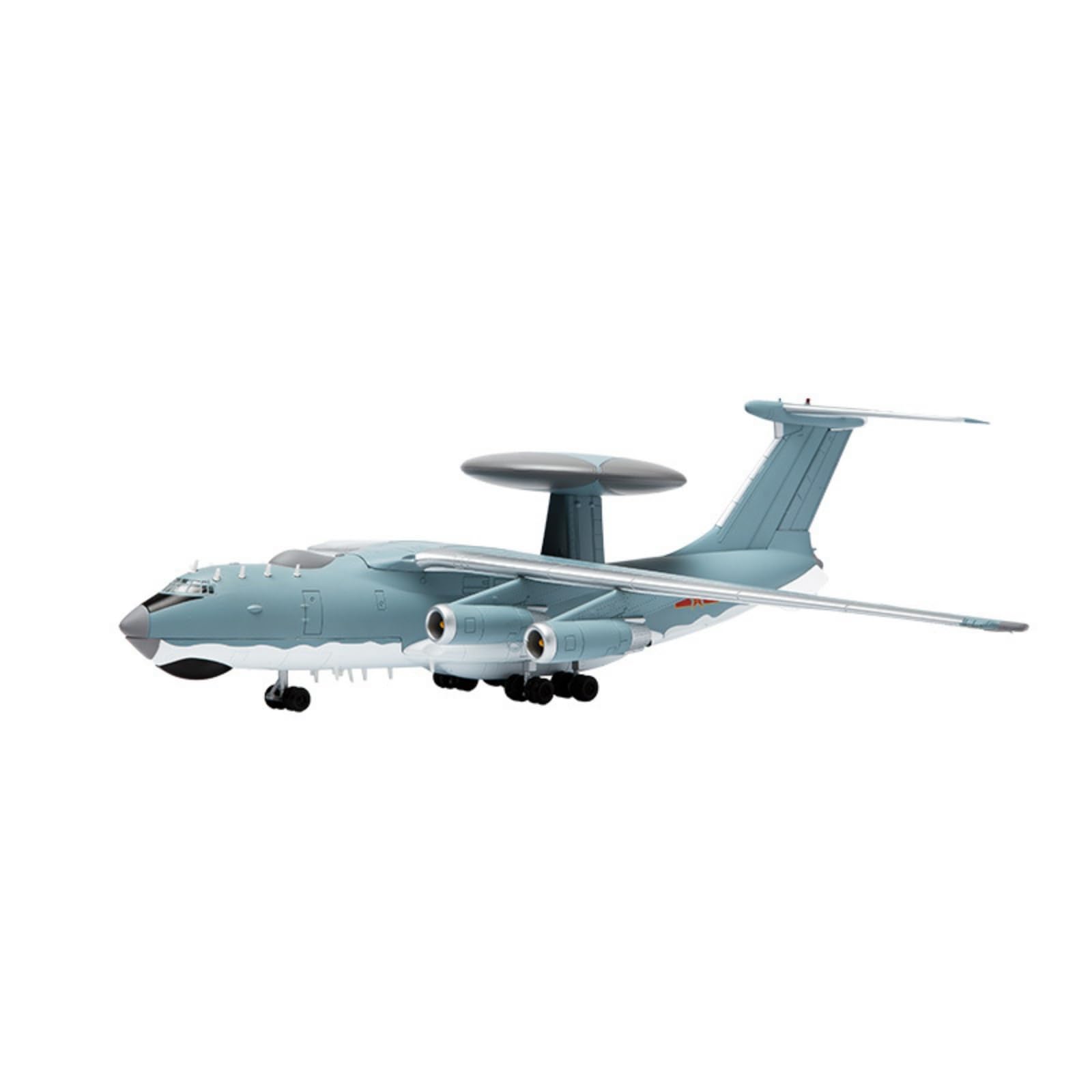 Aereo Avanzato Aeromodello Statico Aereo da Allerta Velivolo Collezionisti Aeroplano Militare Fusoliera in Lega con Finitura Realistica E Cupola di