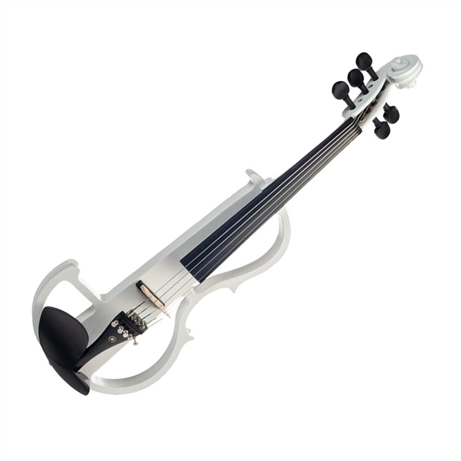 Violon Student Kit Violino Elettrico 4/4 in Legno Massello A 5 Corde con Archetto, Custodia, Colofonia, Cuffia E Cavo di Collegamento