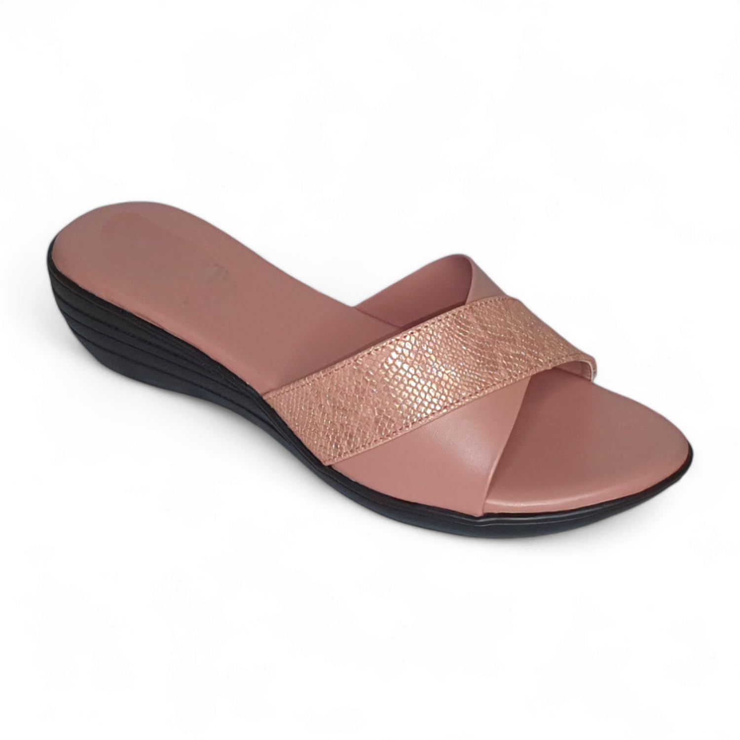 PALCHE Women Stylish Leather Slip-On Sandal | Pink Color | Size : 4 (B0DC6LZYM3) Amazon Price History, Amazon Price Tracker