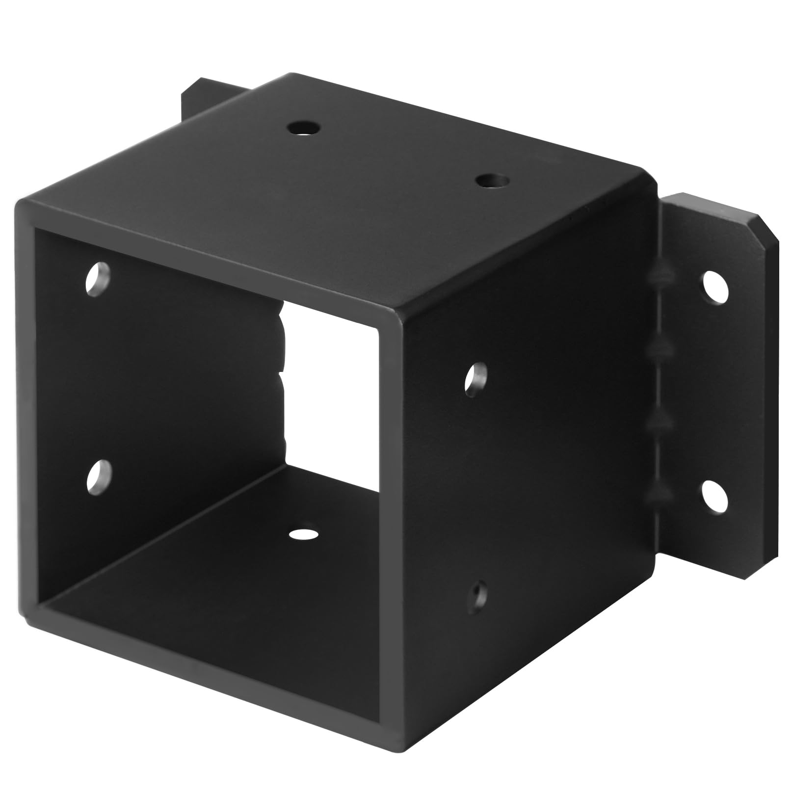 Base de poste de acero resistente de 8 x 8 pulgadas, soporte de anclaje de base de poste de valla, soporte de cubierta, barandilla de porche, soportes de poste de pérgola, tamaño interior de