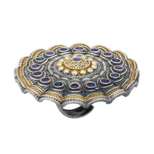 Peora Brass and Synthetic Stone Adjustable Ring for Women & Girls - Image 5