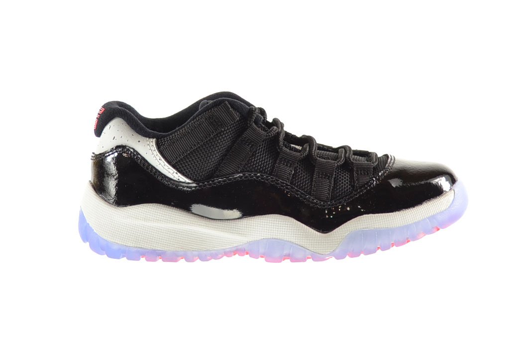 Jordan 11 Retro Low BP Little Kids Shoes Black/Infrared-Pure Platinum 505835-023