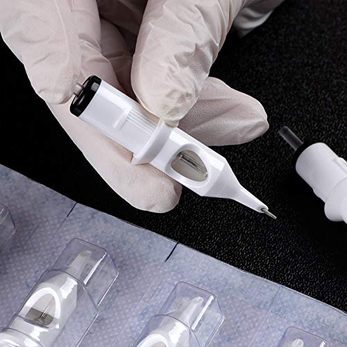 Solong Tattoo Cartridge Needle (50PCS Mixed RL RS M1) Tatttoo Needle #12 Standard Disposable Professional Cartridges w/Membrane Assorted Size Round Liner/Round Shader/Weaved Magnum EN02D-50KIT-B… - Thumbnail 5