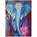Produktbild 5D Diamond Painting Full Kit, DIY Diamond Painting Kits für Erwachsene oder Kinder Full Drill Painting Strass Stickbilder Cross Stitch Arts Crafts Leinwand für Home Wall Decor, elephant 11,8x15,8 Zoll