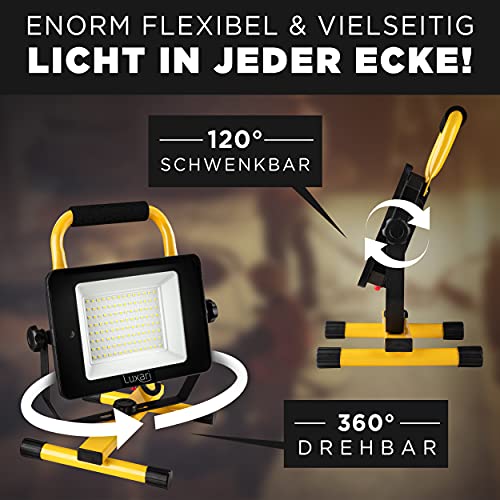 Luxari LED Baustrahler 60W mit 5400LM und dimmbarer Funktion