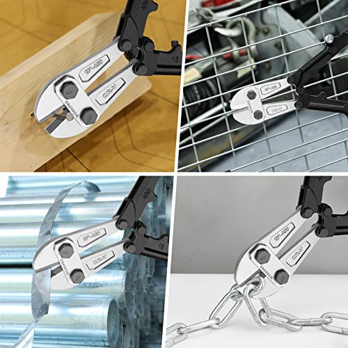 WORKPRO 18-Inch Foldable Bolt Cutter, Tri-Material Handle with Comfort Grip, Chrome Vanadium Steel Blade, for Rods, Bolts, Rivets, Wires, Cables and Chains by WORKPRO - Image 7