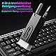 Reinigungsbürste für Tastatur,8 in 1 Keyboard Cleaning Brush Kit, Multifunktionales Reinigungsset für Kopfhörer, mit Tastenkappe Abzieher, Tastatur, Laptop, Telefon, PC-Monitor(Schwarz)