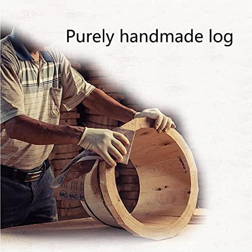 Bañera de pies de madera spa con rodillos removibles 35 cm miniatura 3