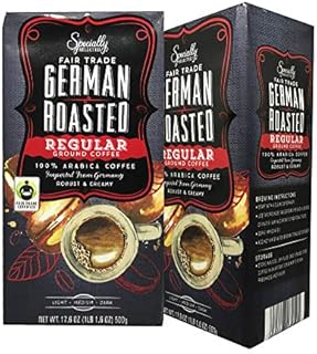 Barissimo German Roasted Vacuum Pack Regular Ground Coffee Fair Trade (German Regular Roast, 2 Count)