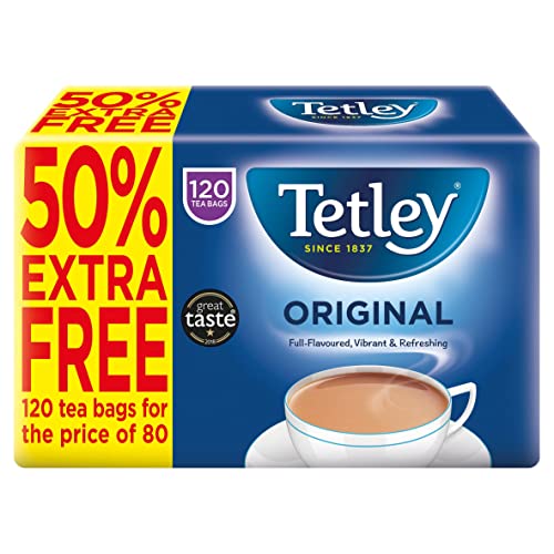 Tetley Bolsitas de Té Originales x120 (50% Extra Gratis)
