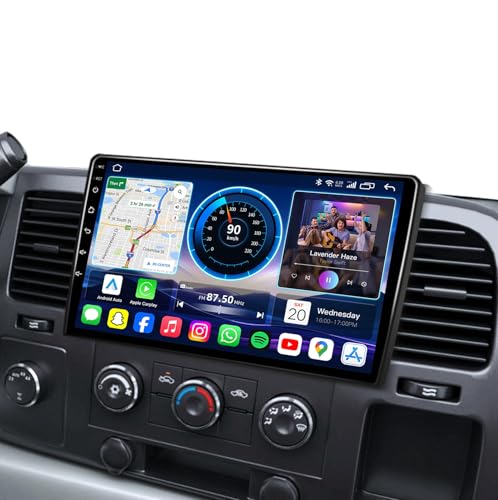 4Core 64ROM Android 13 Radio Upgrade for Chevy Silverado 2007-2013: Tahoe Equinox GMC Sierra Yukon 10 HD IPS Touchscreen Wireless Carplay Android Auto GPS 5GWiFi Bluetooth Backup camre SWC FM