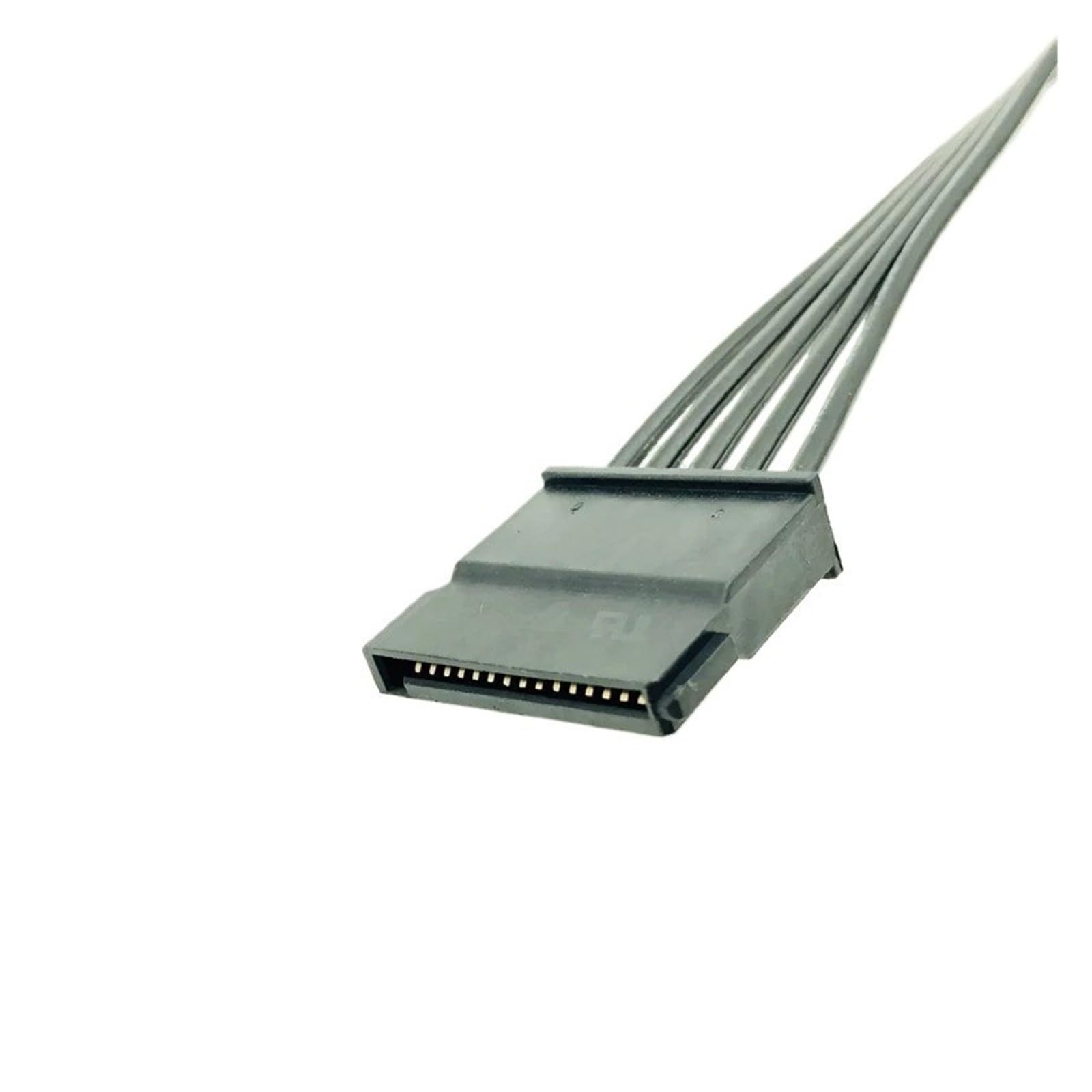 Generico Maschio SATA a 15 pin con maniche singole nero da 30 cm