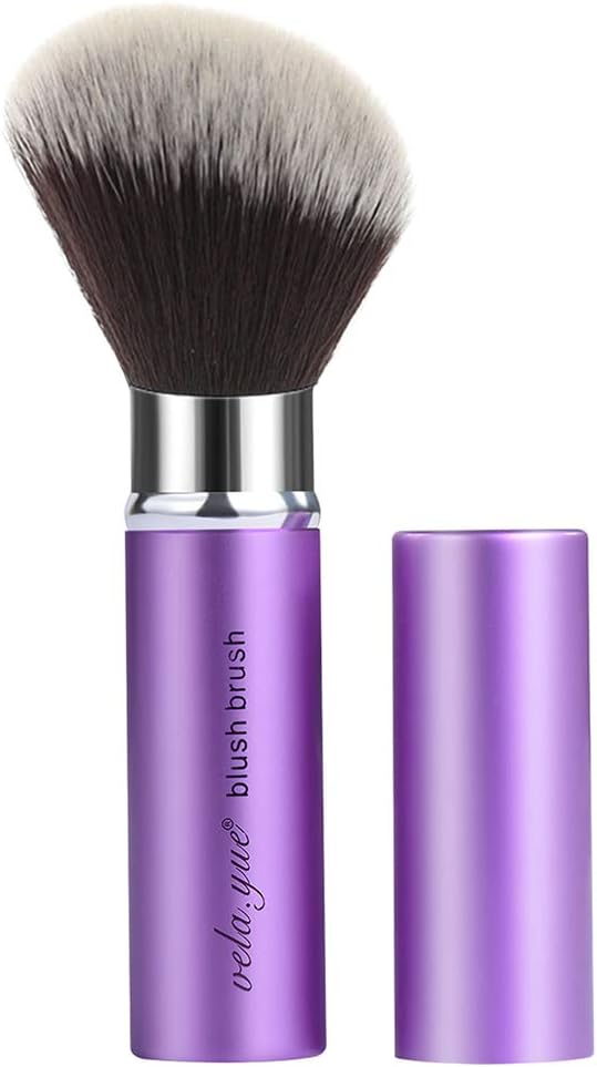 Retractable Makeup brush Angled Face Powder Blush Bronzer Kabuki Brush