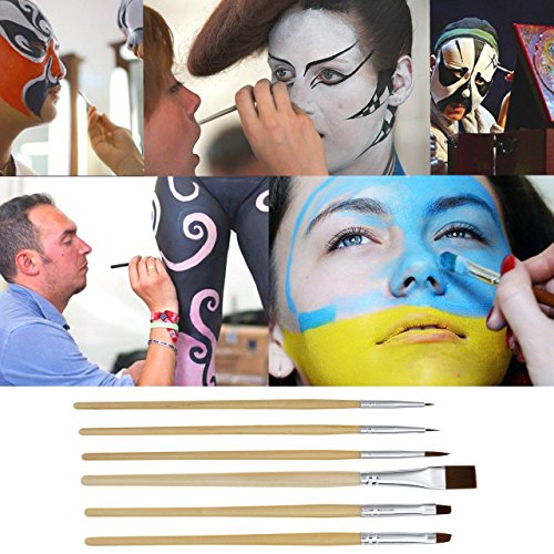 Ccbeauty Professional Face Paint Oil 12 Colors Body Painting With 6 Brushes, 10 Sponges Halloween Costume Cosplay Dress Up Birthday Parties Special Effects Sfx Makeup #TOP4