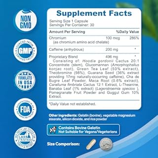 Dr Vitz Weight Loss Pills for Women – Fat Burner & Appetite Suppressant – Metabolism Booster with Chromium, Green Tea & Guarana – 30 Capsules – Caffeine Anhydrous for Energy Support