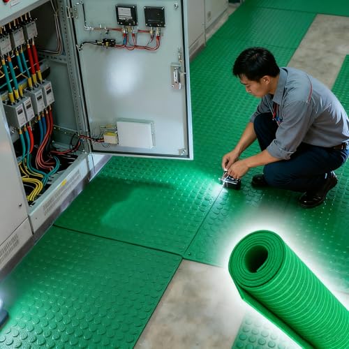 Tapis isolant électrique avec rouleau de protection antichoc de 10 mm - 2