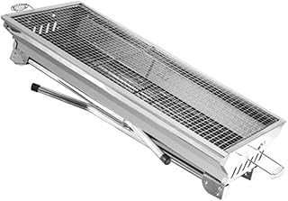 Yardwe 1Pc Grelha De Aço Inoxidável Grelha Portátil Grelha Para Acampamento Suporte Para Grelha Para Grelha Portátil Grelha A Carvão Grelha Hibachi Grelha Para Acampamento Grelha Para