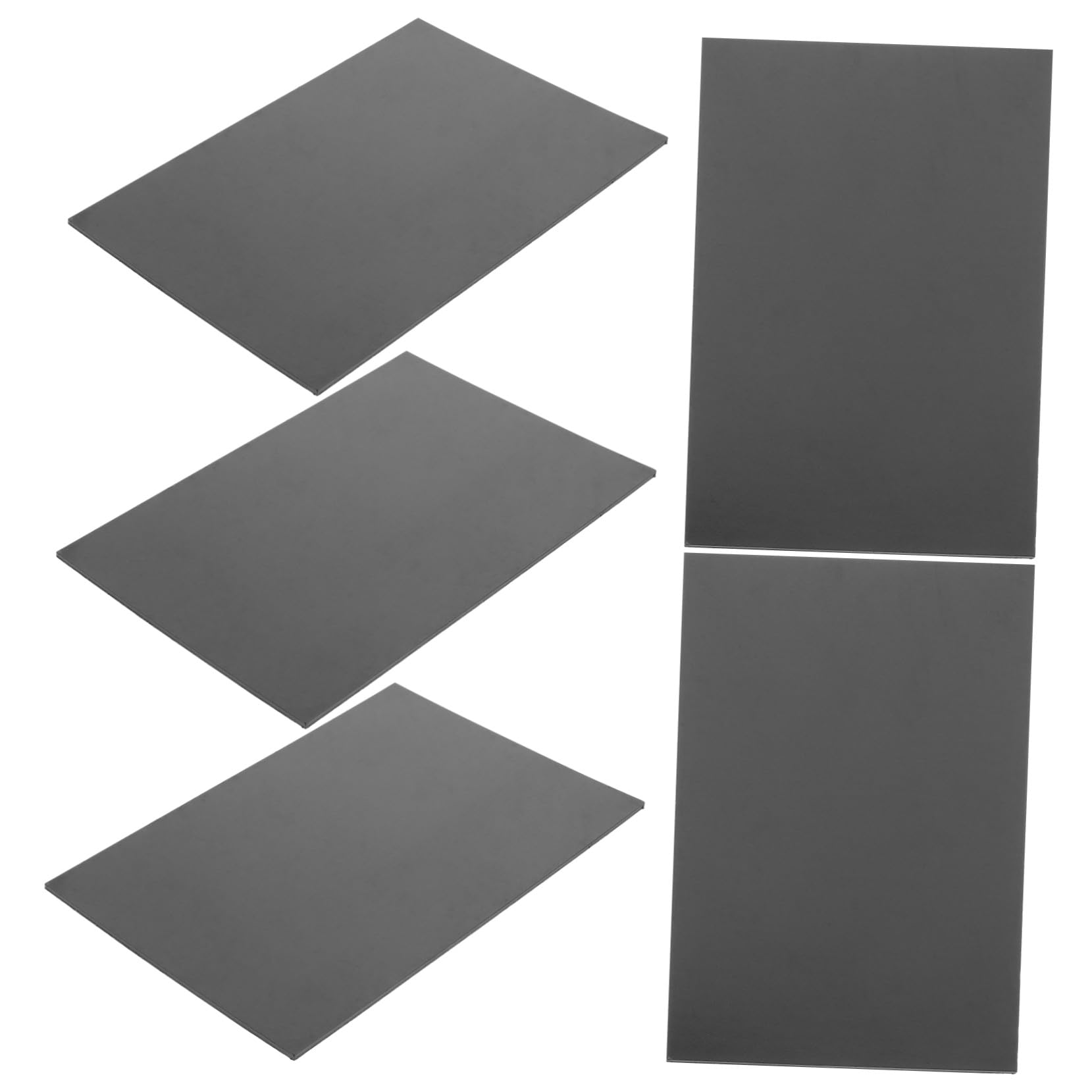 Láminas Adhesivas Magnéticas Flexibles 5 Piezas Negro Recortables