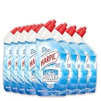 Harpic Fresh Power Liquid Toilet Cleaner 700mL, Marine Splash (Pack of 8)