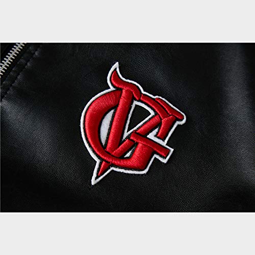 Jaquetas masculinas - Jaqueta masculina de couro 2020, jaqueta de motocicleta, plus veludo, mantém q