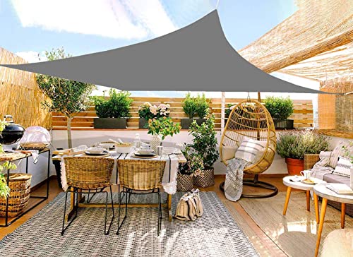 Voile d'ombrage imperméable en tissu haut de gamme gray, l'abat-jour élégant pour terrasse