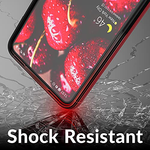 Image of Crave for Galaxy S21 FE Case, Shockproof Protection Dual Layer for Samsung Galaxy S21 FE 5G (6.4 inch) - Red