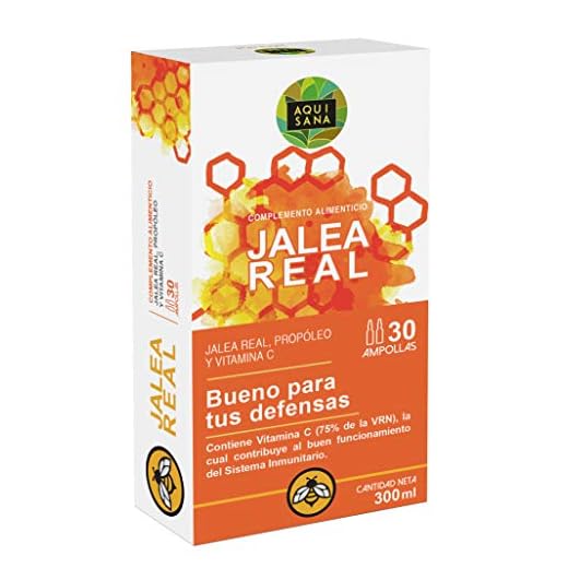 Jalea real con propóleo para mayor energía y vitalidad – Jalea con própolis y vitamina C para reforzar nuestro sistema inmune – 30 ampollas