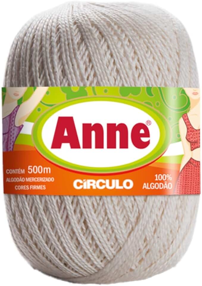 Linha Anne 500m Círculo 147g - Para Crochê e Tricô (8176 OFF-WHITE)