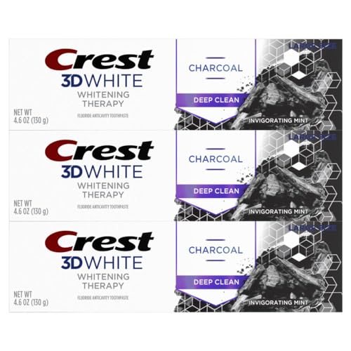 Crest 30772116265 3D White Whitening Therapy Charcoal Deep Clean Invigorating Mint Teeth Whitening Toothpaste thumb #2