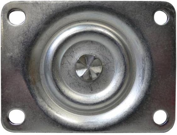 Shepherd Hardware 9174 2-Inch Cast Iron Swivel Plate Caster, 125-lb Load Capacity,Silver