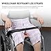 YIBEICO 2PCS Wheelchair Thigh Leg Strap, Wheelchair Strap Seat Belt Leg Support Strap for Elderly Dementia Paralysis Parkinson's (2)