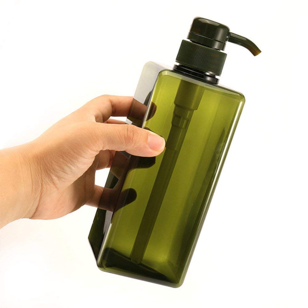 MYZON Plastic Refillable Bottle - 500ml Lotion Container, Transparent, Portable, Travel Size-image-49