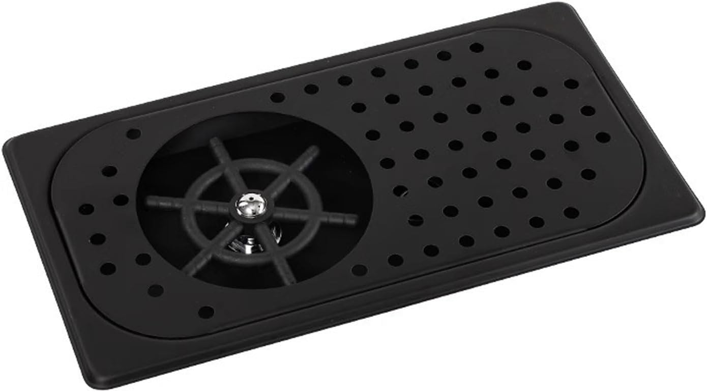 AIZYR Pitcher Rinser, Stainless Steel Embedded Glass Rinser Cup Washer Cup Bottle Cleaning Washer for Hotel Bar Cafe,Large