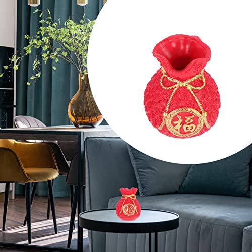 Year Decorative Money Bag Cash Bag Piggy Bank Resin Handmade Model College Apartment Decor Adornment3