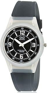 ساعة انالوج كاجوال بلاستيكية للجنسين من كيو اند - VQ50J006Y أسود