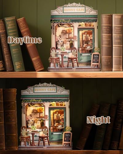 Book Nook Kit for Adults, DIY Miniature House Coffee Shop Booknook — view 5