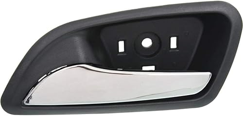 Miniatura 2 de KarParts360 para Chevy Cruze Limited 2016 Manija de puerta interior delantera o trasera lado del conductor bisel negro con palanca cromada  Trim