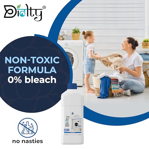 Image of Diolty 1L Liquid Laundry Detergent Fresh Fragrance | Concentrated Bio-Enzyme Stain Remover | HE Front Load Top Load Safe | ColorSafe Fabric Protector | 20+ Washes Family Value Pack