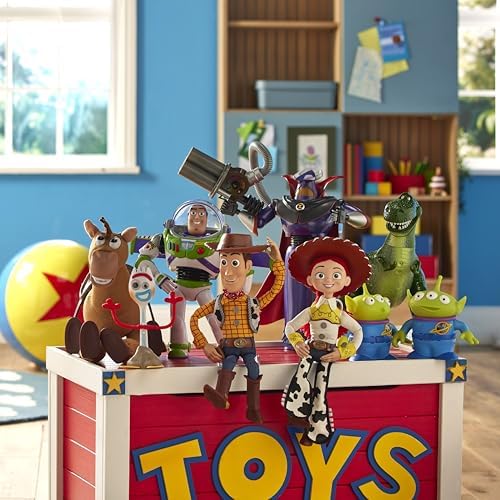 Disney Store Official Sheriff Woody Interactive Talking Action Figure, Pixar's Toy Story, 39cm/15”, Pull string Cowboy Doll Featuring 15+ English Phrases, Interacts with Other Characters, Ages 3+ - View 8