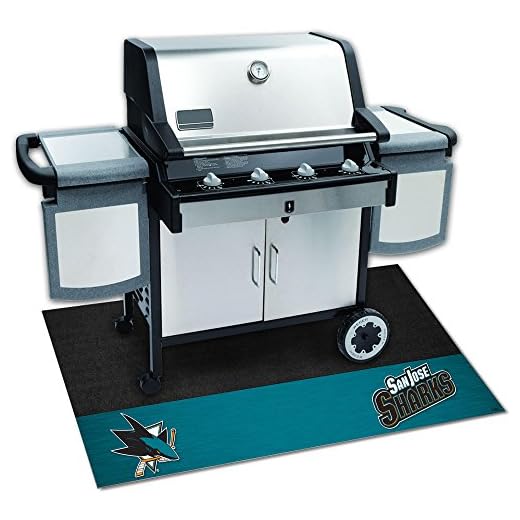 FANMATS 14248 NHL San Jose Sharks Grill Mat